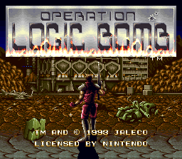 Operation Logic Bomb (Europe) Title Screen